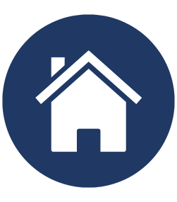 Decorative icon of a home.